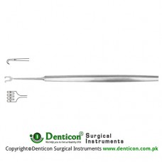 Rollet Fine Wound Retractor 4 Sharp Prongs Stainless Steel, 13.5 cm - 5 1/4" Width 7.0 mm